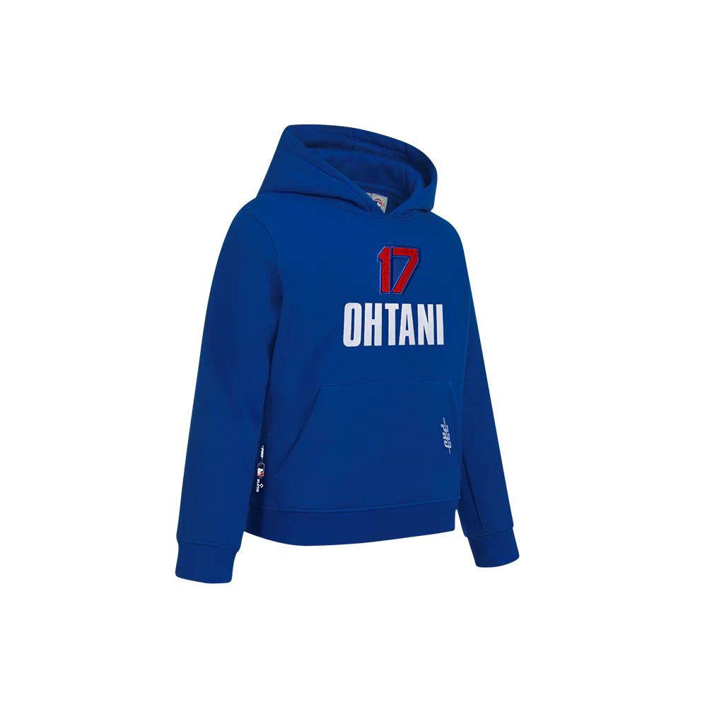MLB LOS ANGELES DODGERS SHOHEI OHTANI #17 CLASSIC PLAYER NAME AND NUMBERæLITTLE BOYS PULLOVER HOODIE (DODGER BLUE) - Image 3