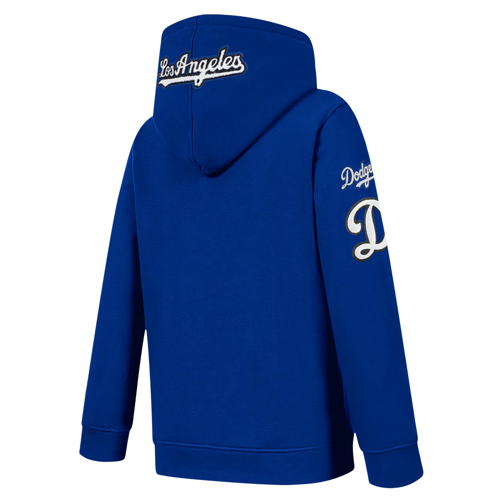MLB LOS ANGELES DODGERS CLASSIC TODDLER BOYS FLEECE FZ HOODIE (DODGER BLUE) - Image 4