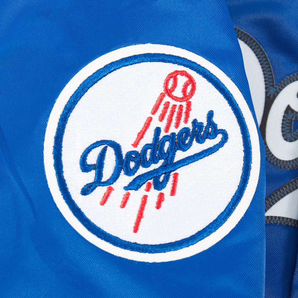 MLB LOS ANGELES DODGERS CLASSIC TODDLER BOYS SATIN JACKET (DODGER BLUE) - Image 7