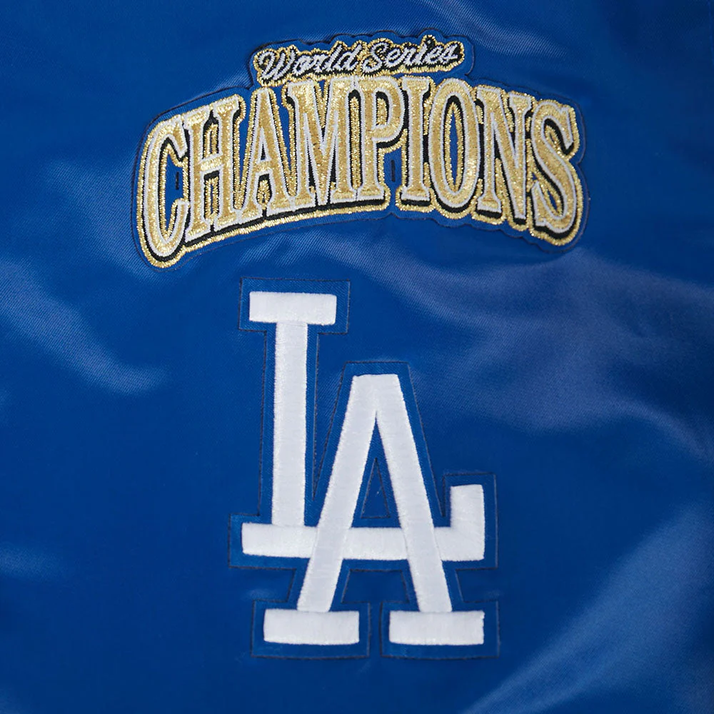 MLB LOS ANGELES DODGERS MLB WORLD SERIES 2025 WOMEN'S RIB SATIN JACKET (DODGER BLUE) - Image 9