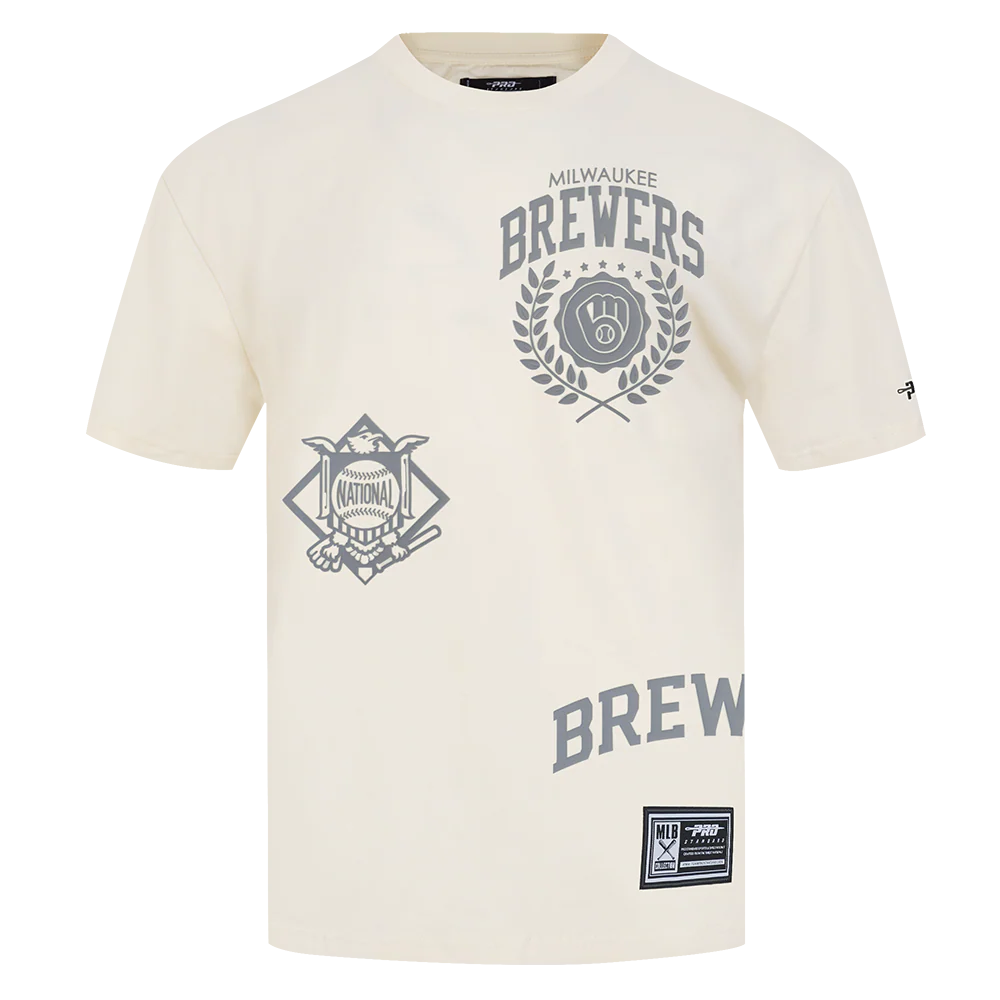 MILWAUKEE BREWERS STREET TEAM MEN'S CJ DROP SHOULDER TEE (EGGSHELL) - Image 3