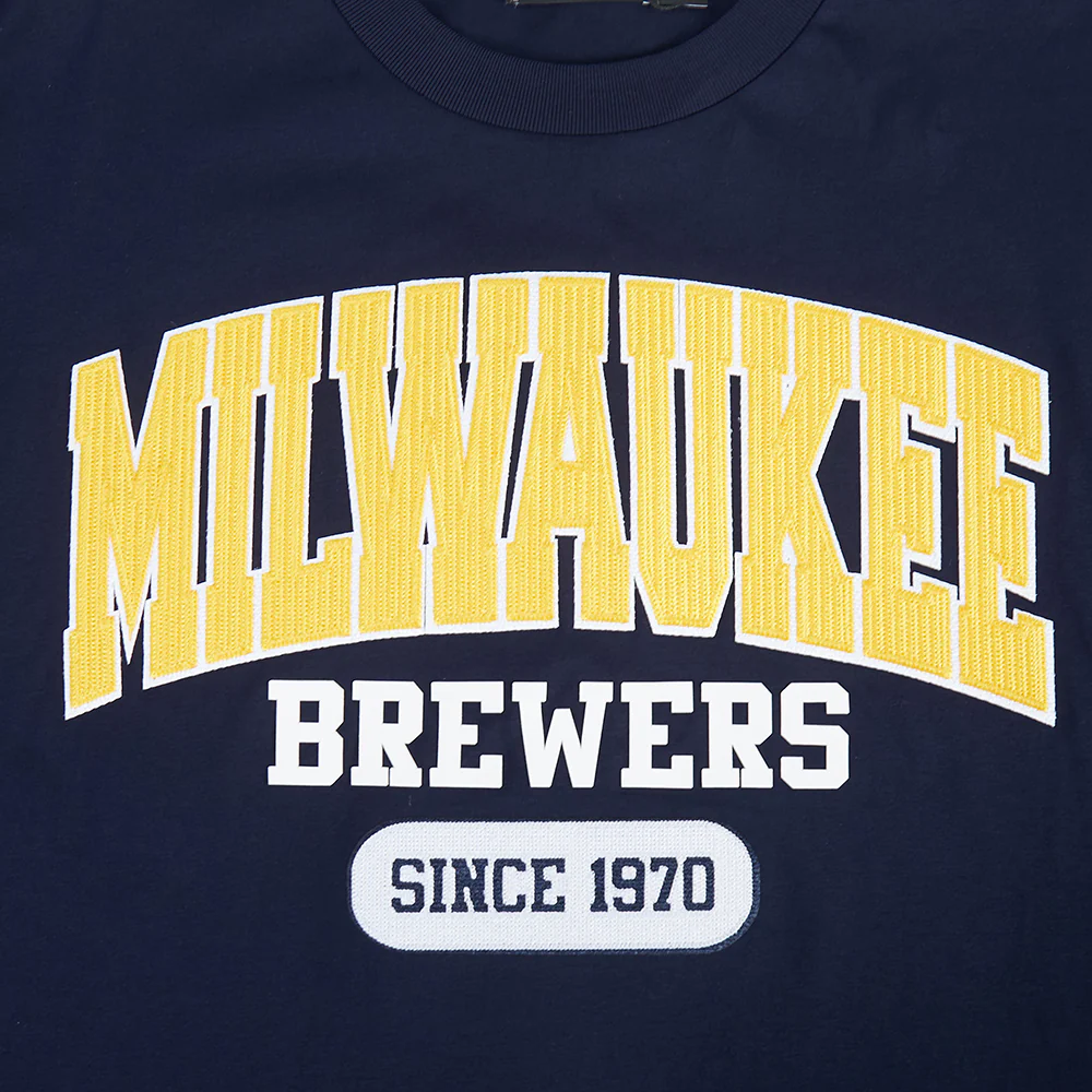 MLB MILWAUKEE BREWERS CITY ARCH MEN'S SJ TEE (MIDNIGHT NAVY) - Image 7