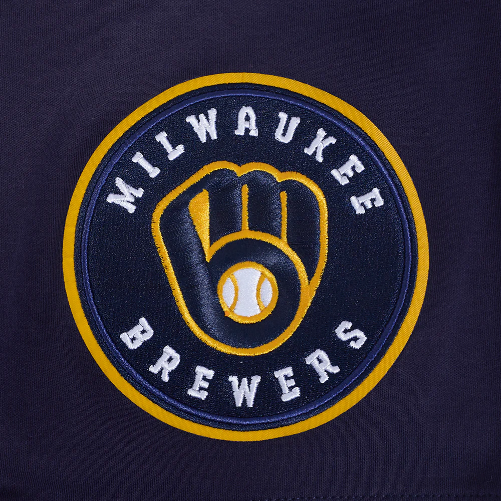 MLB MILWAUKEE BREWERS CLASSIC CHENILLE MEN'S S/S TEE (MIDNIGHT NAVY) - Image 9
