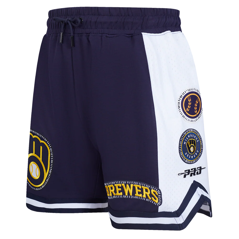 MLB MILWAUKEE BREWERS DIY PICK STITCH MEN'S DK 2.0 SHORT (MIDNIGHT NAVY)