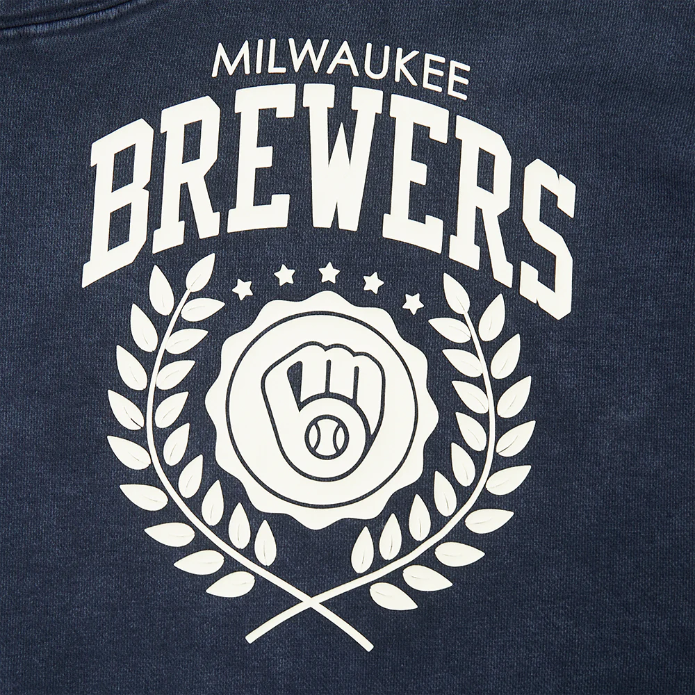 MILWAUKEE BREWERS STREET TEAM MEN'S ENZYME WASH DS FT PO HOODIE (WASHED MIDNIGHT NAVY) - Image 7