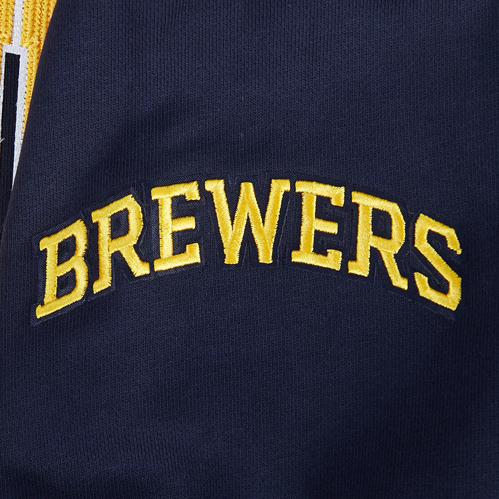 MLB MILWAUKEE BREWERS CITY ARCH MEN'S FLC PO HOODIE (MIDNIGHT NAVY) - Image 7