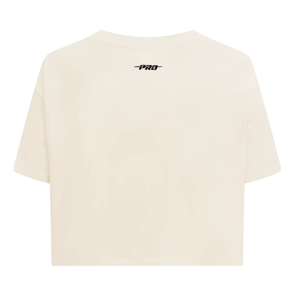 MLB MILWAUKEE BREWERS RETRO CLASSIC WOMEN'S BOXY TOP (EGGSHELL) - Image 3