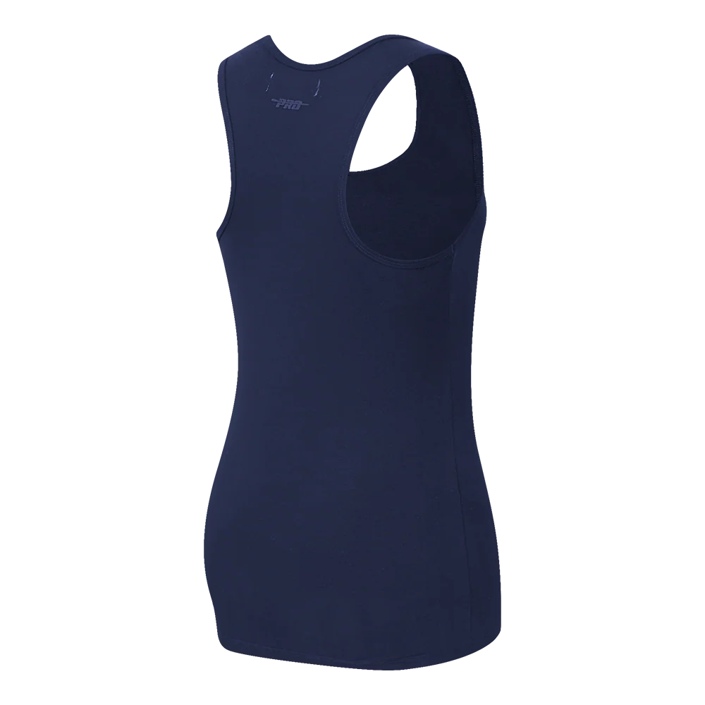 MLB MILWAUKEE BREWERS CLASSIC WOMEN'S RELAXED FIT RACERBACK (MIDNIGHT NAVY) - Image 4