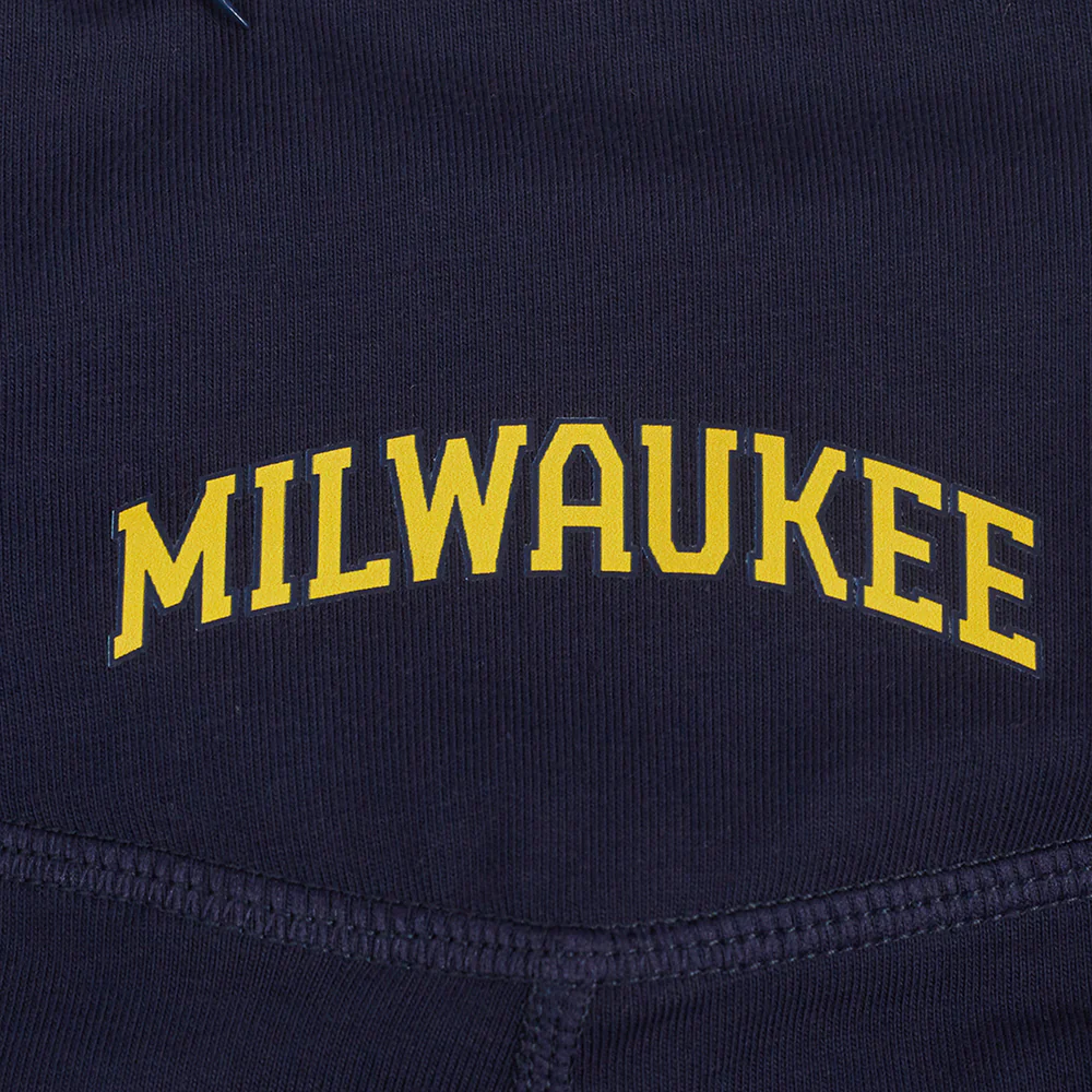 MLB MILWAUKEE BREWERS CLASSIC WOMEN'S COTTON BIKE SHORT (MIDNIGHT NAVY) - Image 5