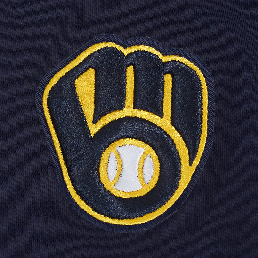 MLB MILWAUKEE BREWERS CLASSIC WOMEN'S COTTON BIKE SHORT (MIDNIGHT NAVY) - Image 6