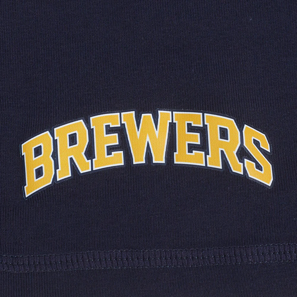 MLB MILWAUKEE BREWERS CLASSIC WOMEN'S COTTON BIKE SHORT (MIDNIGHT NAVY) - Image 7