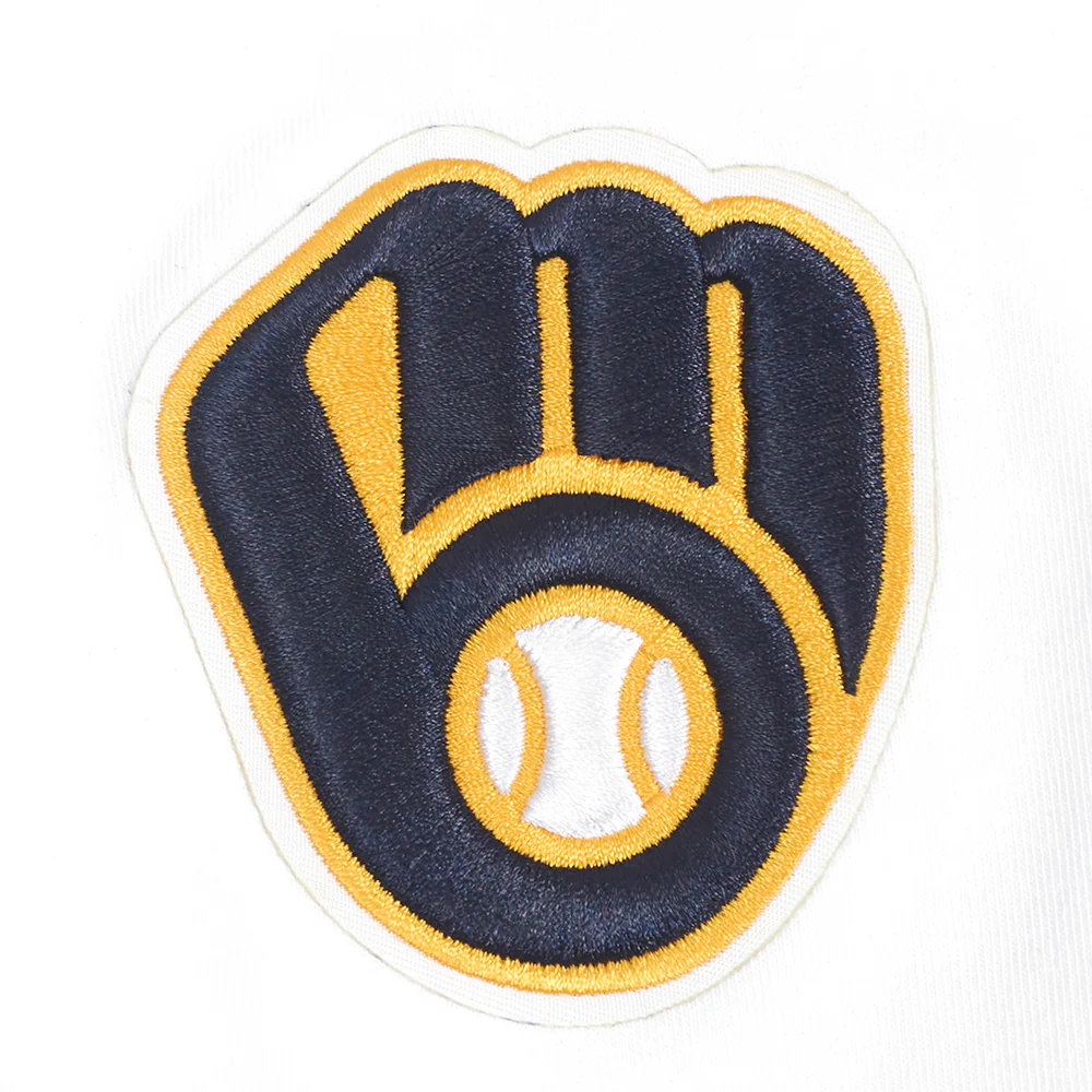 MLB MILWAUKEE BREWERS CLASSIC WOMEN'S COTTON BIKE SHORT (WHITE) - Image 5