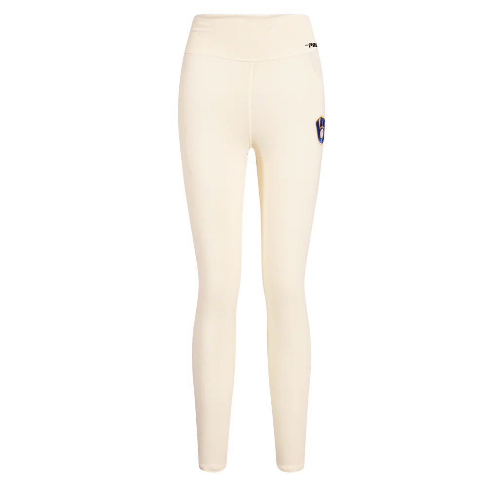 MLB MILWAUKEE BREWERS RETRO CLASSIC WOMEN'S JERSEY LEGGING (EGGSHELL) - Image 2