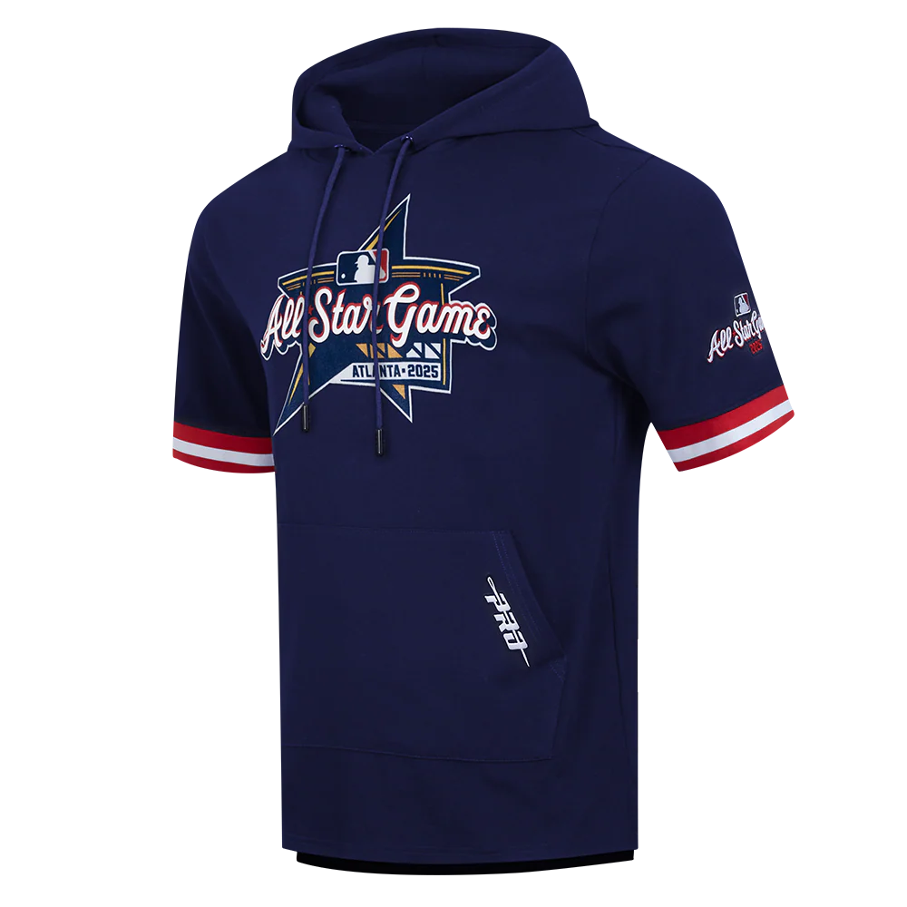 MLB ALL STAR 2025 MEN'S SS PO HOODIE (MIDNIGHT NAVY/RED) - Image 2