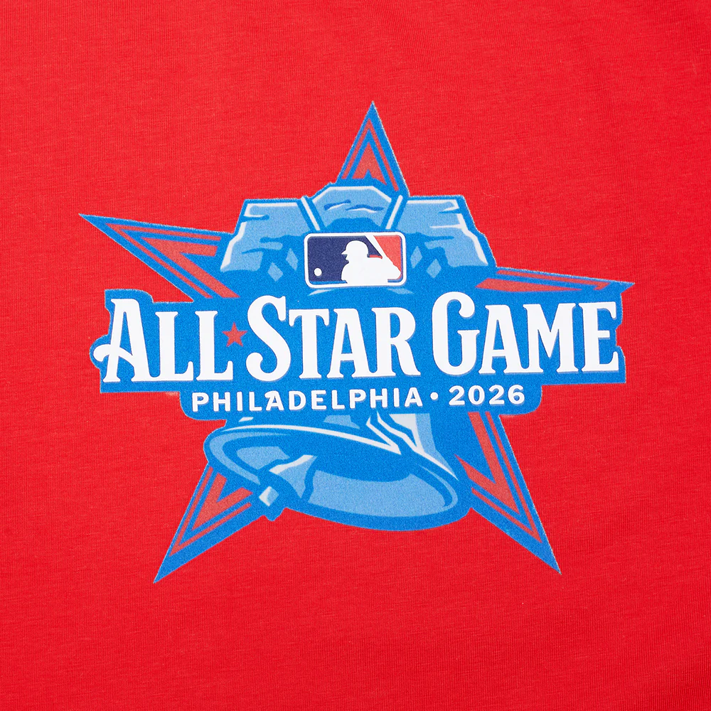 MLB ALL TEAMS ALL STAR 2026 WOMEN'S S/S SLIM TOP (RED) - Image 7