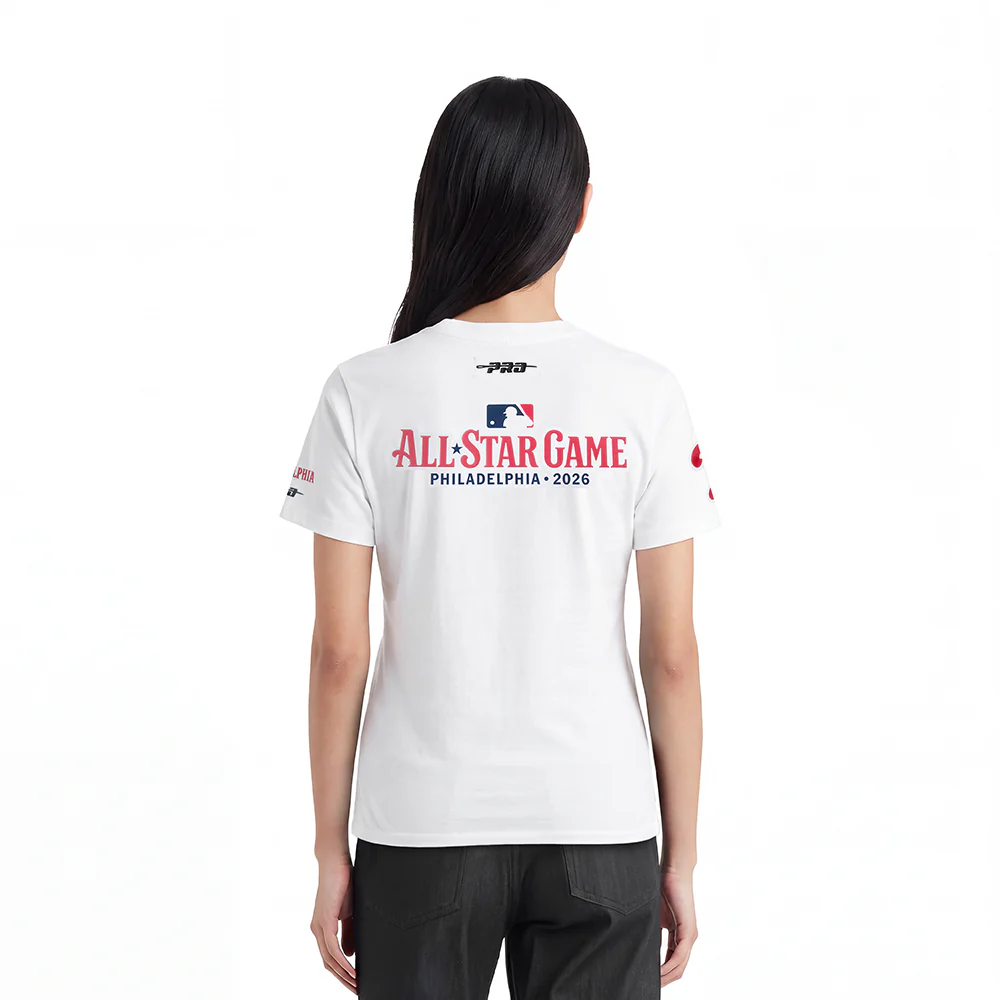 MLB ALL TEAMS ALL STAR 2026 WOMEN'S S/S SLIM TOP (WHITE) - Image 2