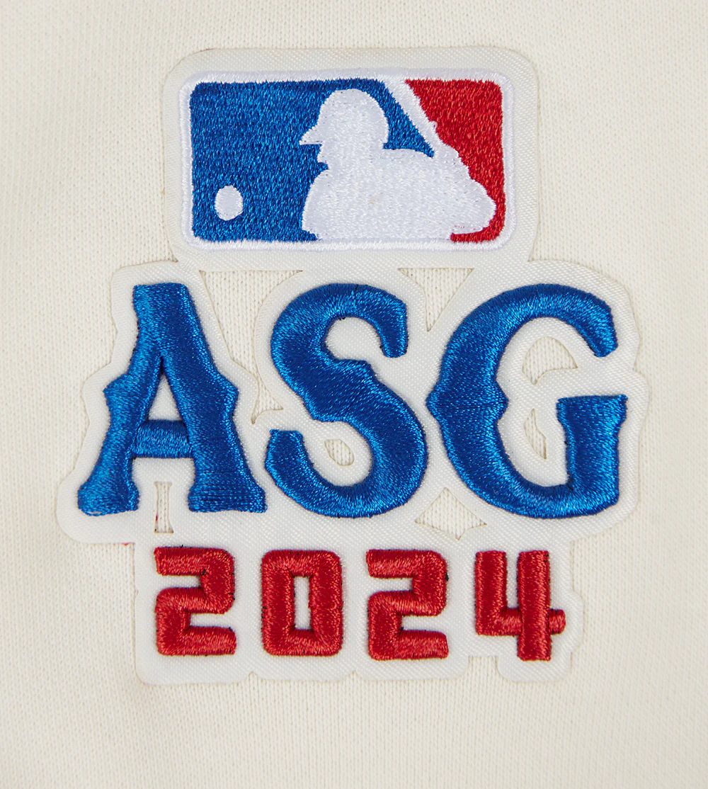 MLB ALL STAR 2024 WOMEN'S FLC CROPPED PO HOODIE (EGGSHELL) - Image 6