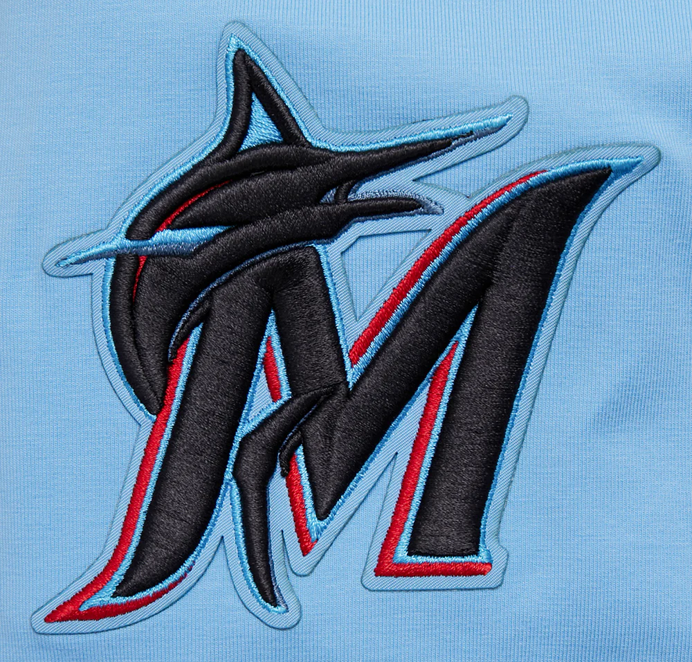 MLB MIAMI MARLINS SCRIPT TAIL MEN'S TOPS (UNIVERSITY BLUE) - Image 6