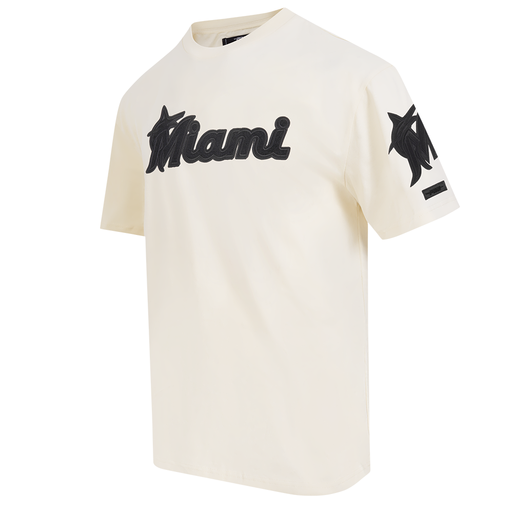 MLB MIAMI MARLINS TRIPLE TONAL SJ TEE (EGGSHELL) - Image 3