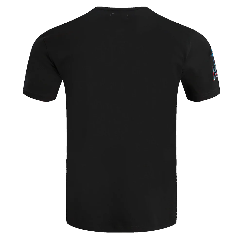 MLB MIAMI MARLINS OLD ENGLISH MEN'S TOP (BLACK) - Image 3