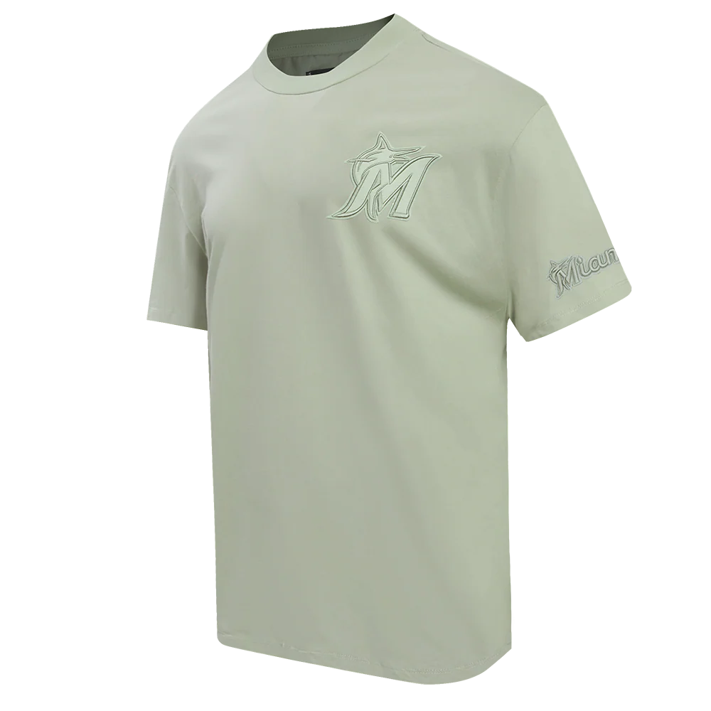 MLB MIAMI MARLINS NEUTRAL MEN'S CJ DROP SHOULDER TOP (MOSS) - Image 2