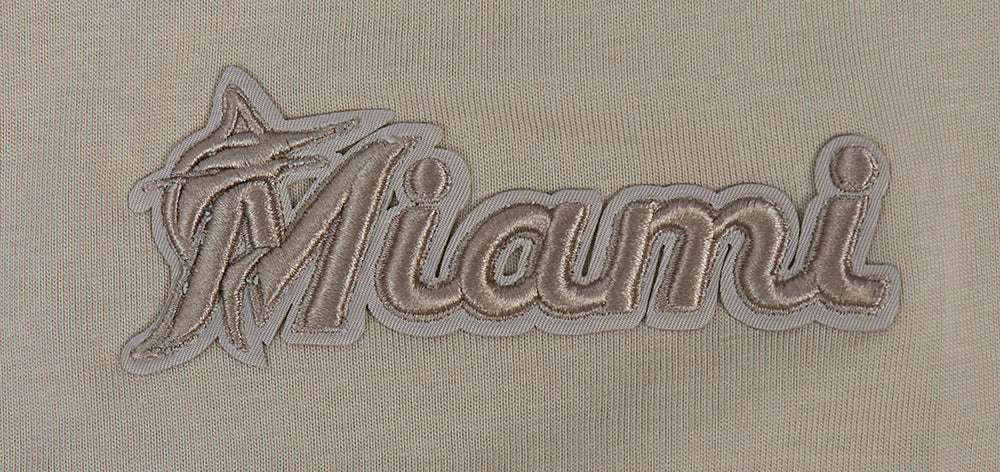 MLB MIAMI MARLINS NEUTRAL DROP SHOULDER MEN'S TOP (TAUPE) - Image 5