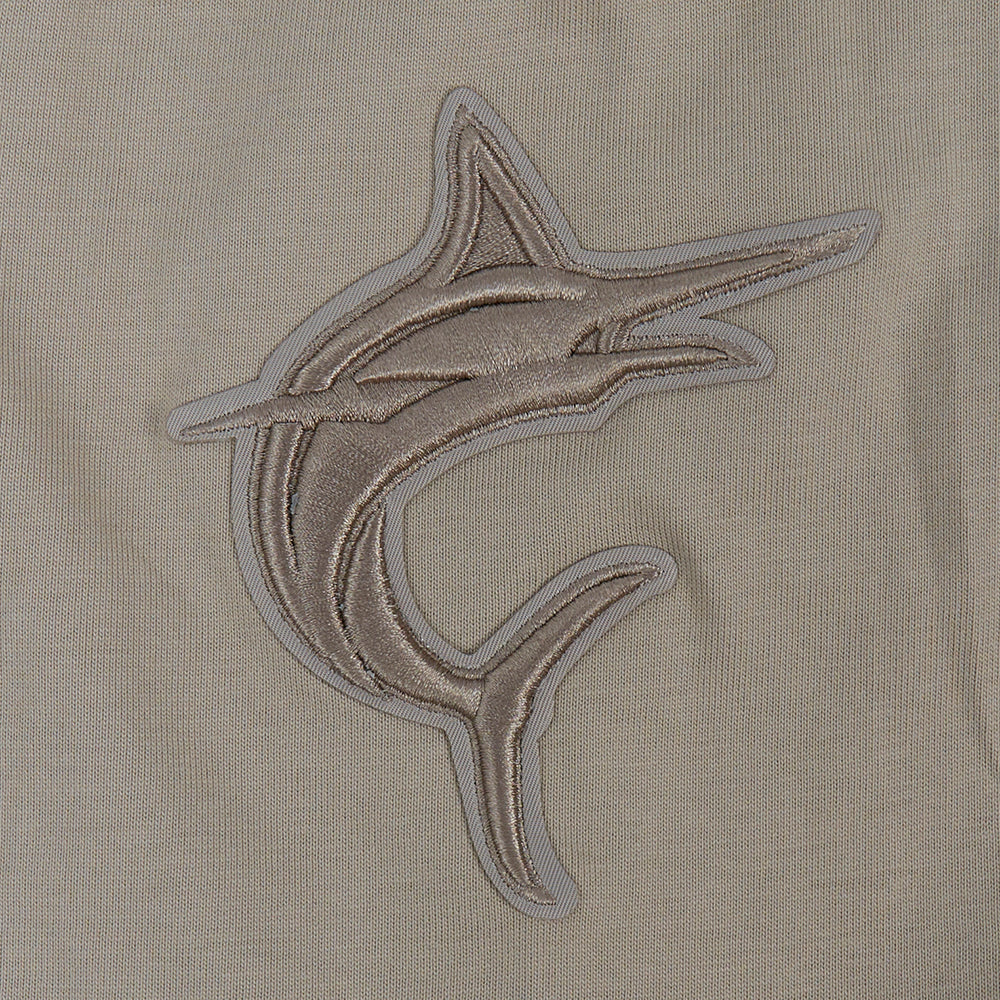 MLB MIAMI MARLINS NEUTRAL DROP SHOULDER MEN'S TOP (TAUPE) - Image 7