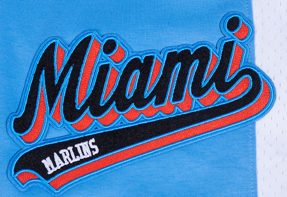 MLB MIAMI MARLINS SCRIPT TAIL MEN'S DOUBLE KNIT 2.0 SHORT (UNIVERSITY BLUE) - Image 5
