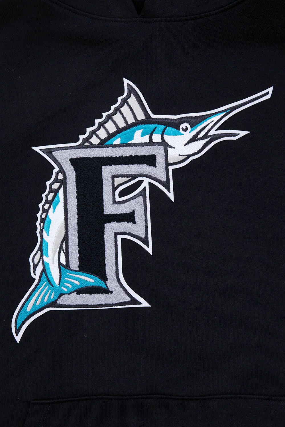 MLB FLORIDA MARLINS RETRO CLASSIC MEN'S PULLOVER HOODIE (BLACK) - Image 5