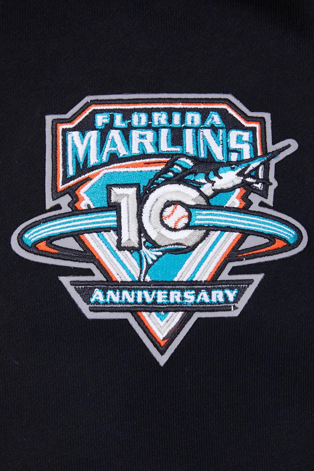 MLB FLORIDA MARLINS RETRO CLASSIC MEN'S PULLOVER HOODIE (BLACK) - Image 8