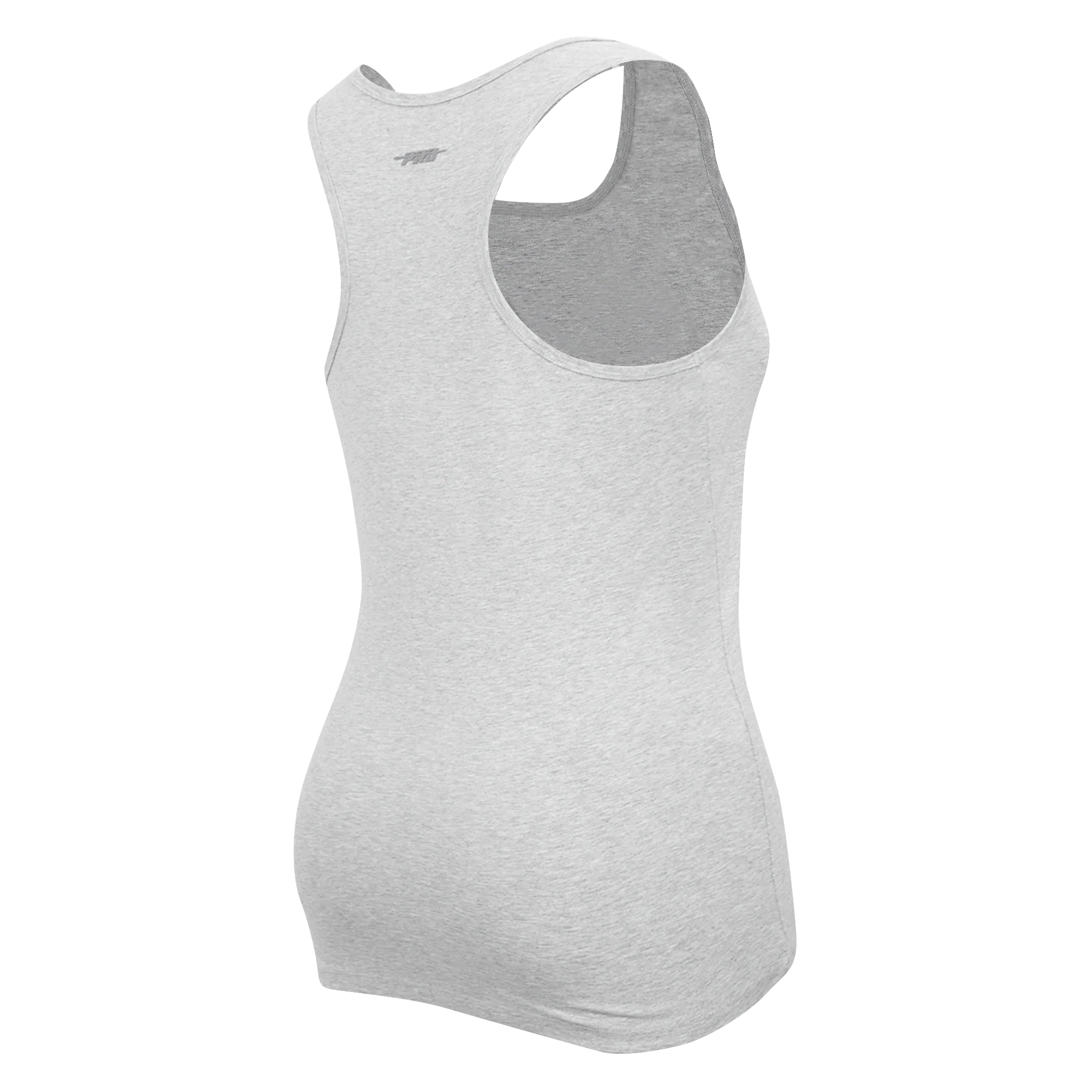MLB MIAMI MARLINS TRIPLE TONAL RELAXED FIT WOMEN'S RACERBACK (HEATHER GREY) - Image 4