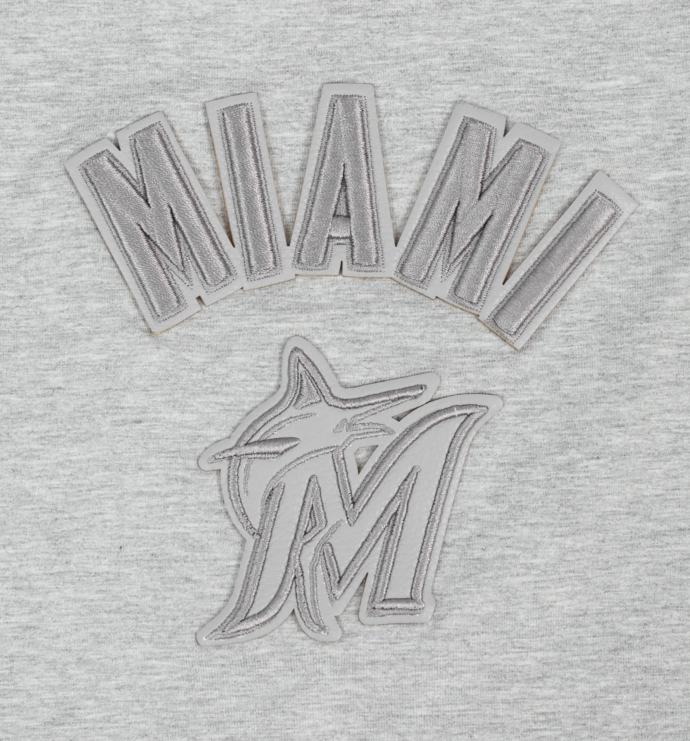 MLB MIAMI MARLINS TRIPLE TONAL RELAXED FIT WOMEN'S RACERBACK (HEATHER GREY) - Image 5