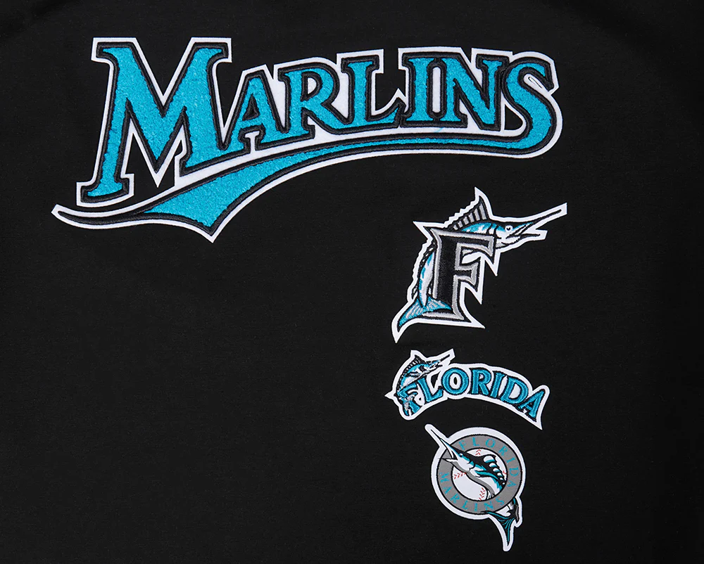 MLB FLORIDA MARLINS RETRO CLASSIC WOMEN'S BOXY TOP (BLACK) - Image 5
