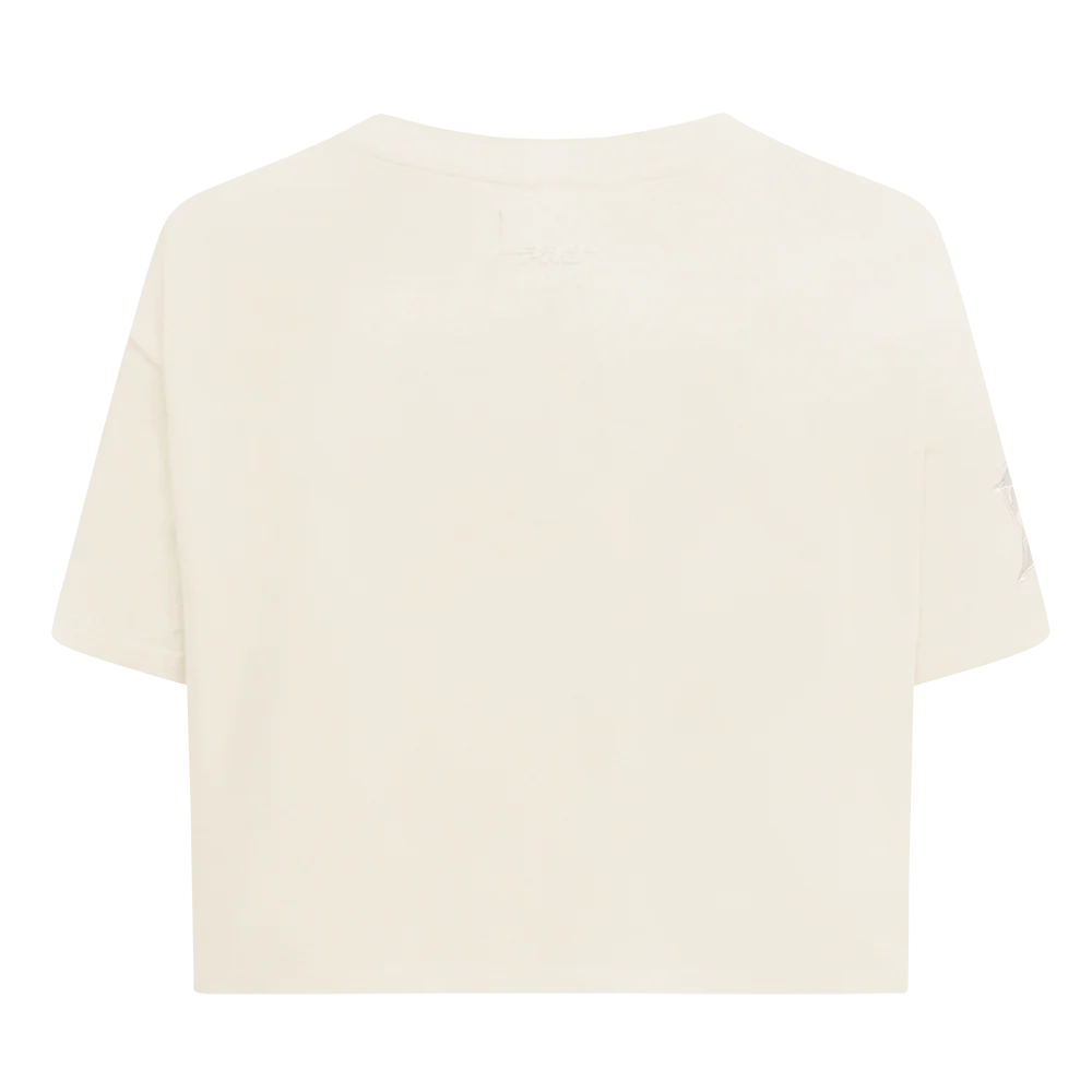 MLB MIAMI MARLINS NEUTRAL WOMEN'S BOXY TOP (EGGSHELL) - Image 3