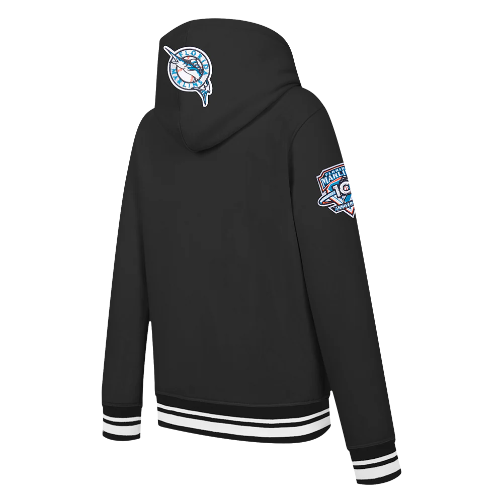 MLB MIAMI MARLINS KIDS RETRO CLASSICS BIG BOYS PULL OVER HOODIE (BLACK) - Image 4