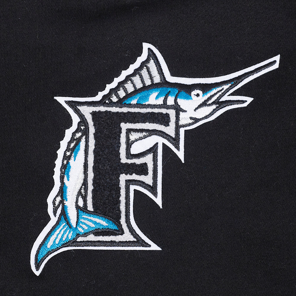 MLB MIAMI MARLINS KIDS RETRO CLASSICS BIG BOYS PULL OVER HOODIE (BLACK) - Image 5