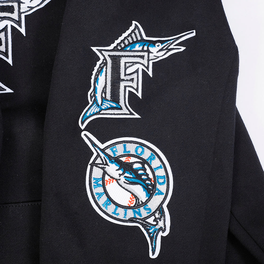 MLB MIAMI MARLINS KIDS RETRO CLASSICS BIG BOYS PULL OVER HOODIE (BLACK) - Image 6