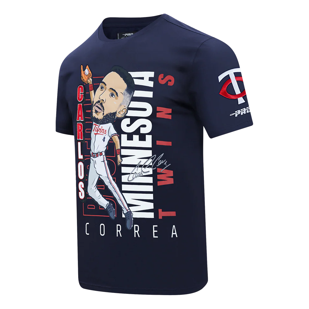 MLB MINNESOTA TWINS CARLOS CORREA #4 REMIX AVATAR SINGLE JERSEY MEN'S TOP (MIDNIGHT NAVY) - Image 3