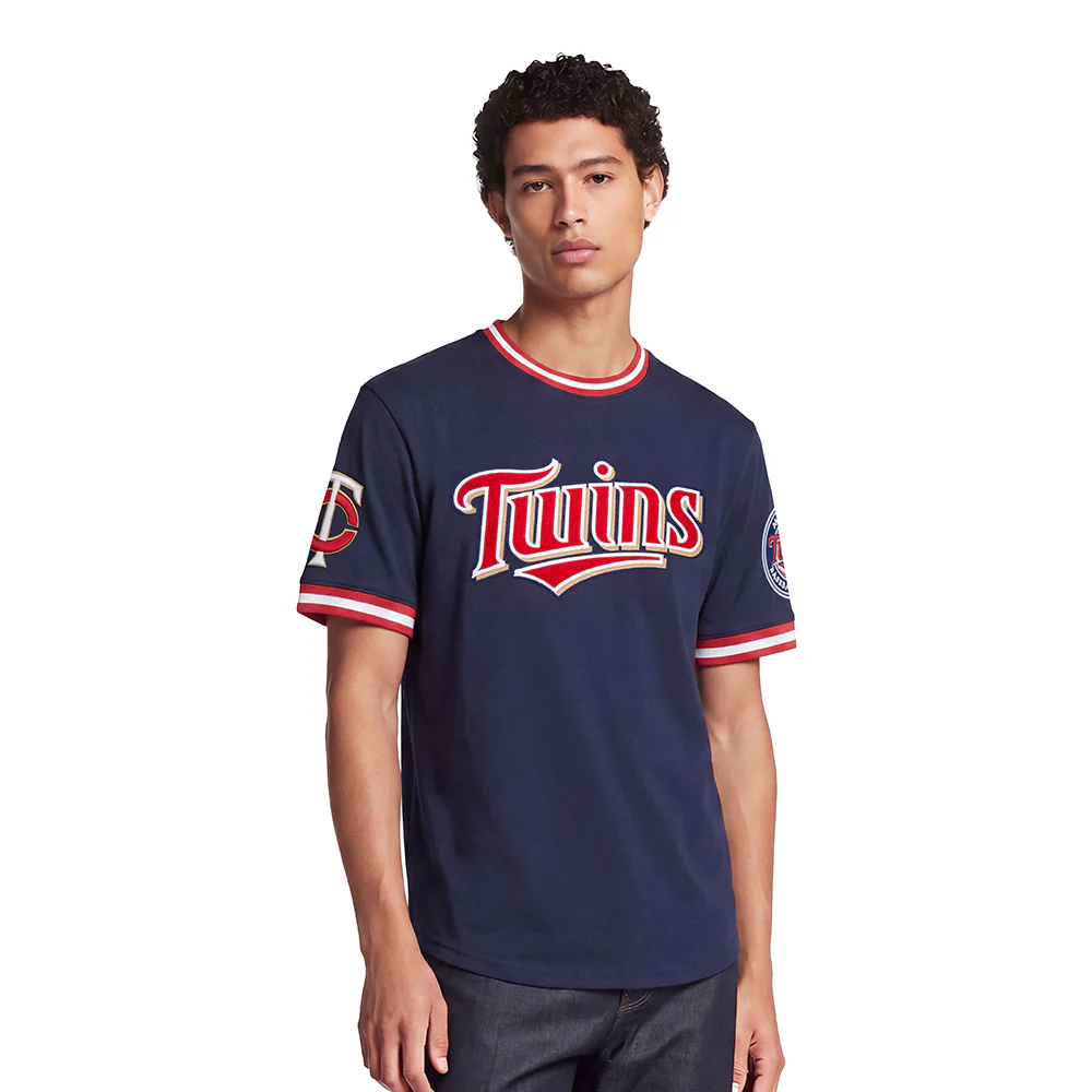 MLB MINNESOTA TWINS CLASSIC CHENILLE MEN'S S/S TEE (MIDNIGHT NAVY)