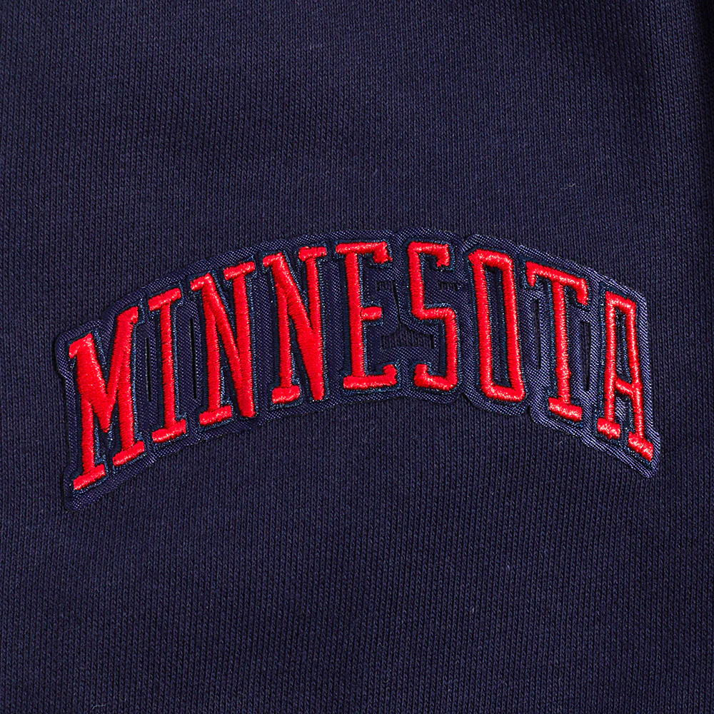 MLB MINNESOTA TWINS RETRO CLASSIC MEN'S PULLOVER HOODIE (MIDNIGHT NAVY/RED/MIDNIGHT NAVY) - Image 6