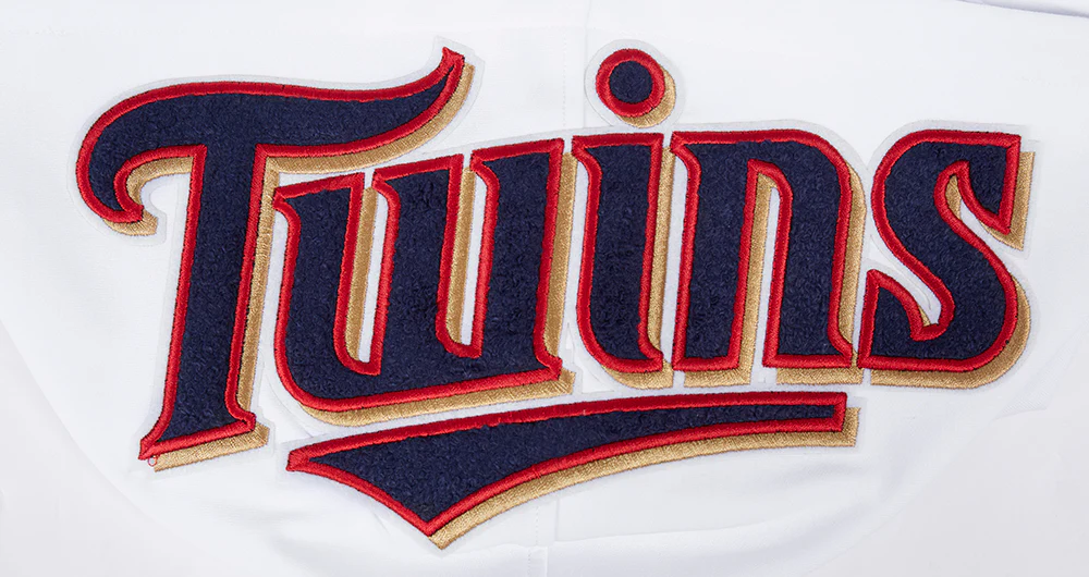 MLB MINNESOTA TWINS CLASSIC CHENILLE MEN'S PULLOVER HOODIE (WHITE) - Image 6