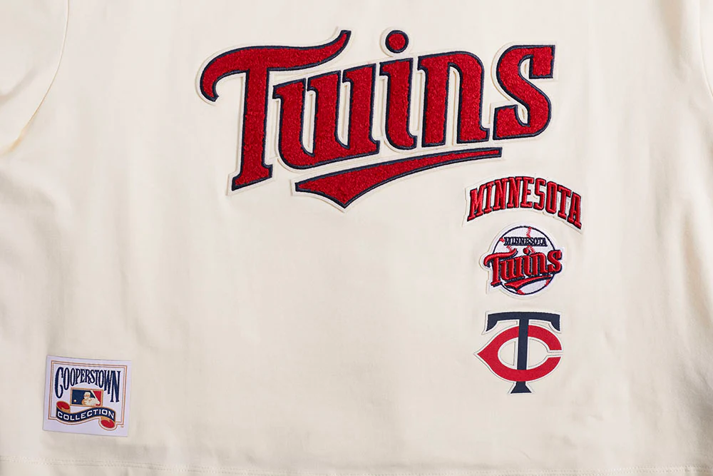 MLB MINNESOTA TWINS RETRO CLASSIC WOMEN'S BOXY TOP (EGGSHELL) - Image 5