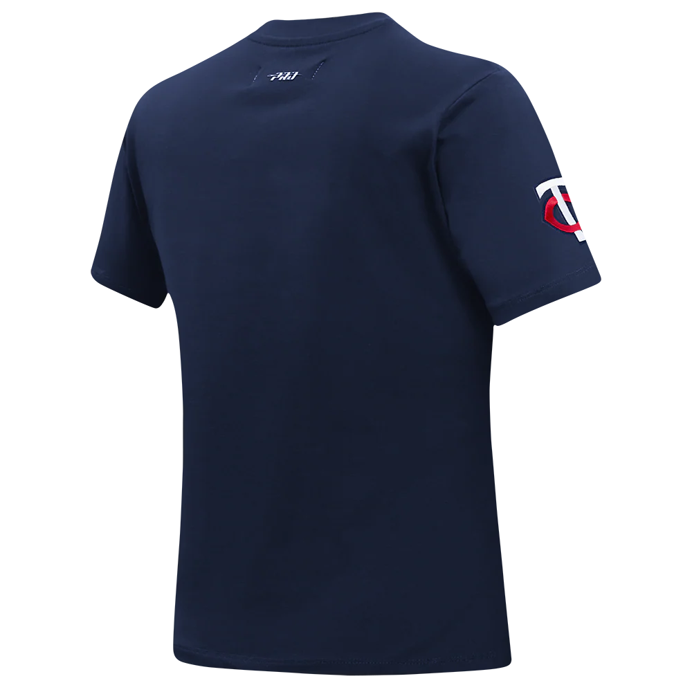 MLB MINNESOTA TWINS CLASSIC WOMEN'S SINGLE JERSEY SLIM FIT TOP (MIDNIGHT NAVY) - Image 4