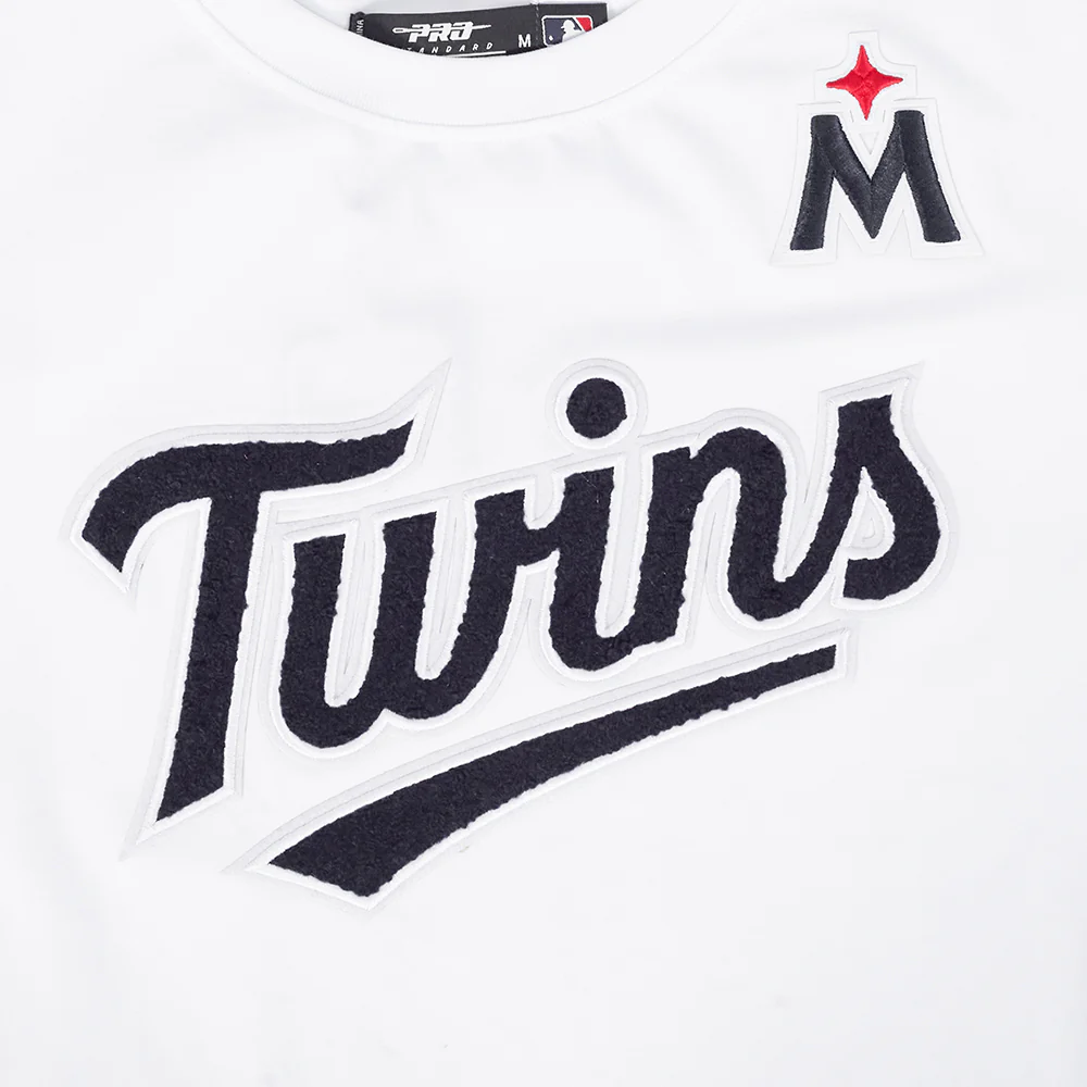MLB MINNESOTA TWINS CLASSIC WOMEN'S SINGLE JERSEY SLIM FIT TOP (WHITE) - Image 6