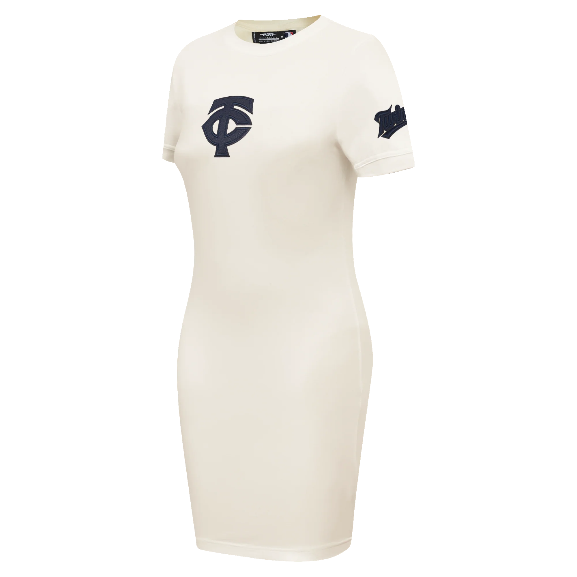MLB MINNESOTA TWINS TRIPLE TONAL BODYCON WOMEN'S DRESS (EGGSHELL) - Image 2
