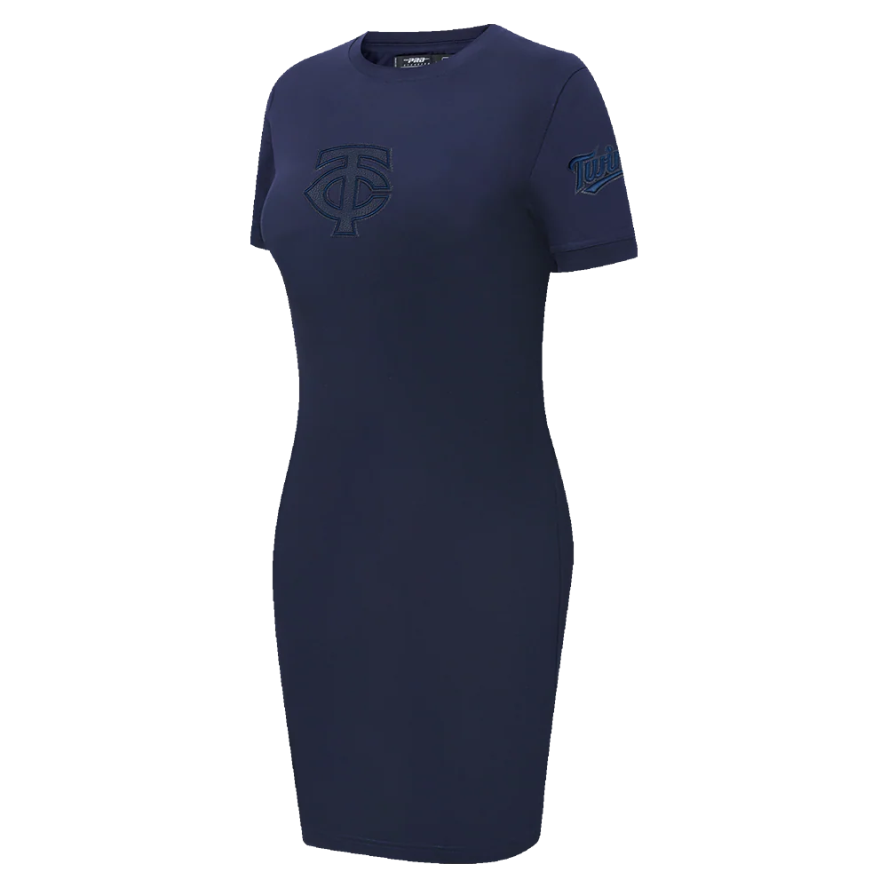 MLB MINNESOTA TWINS TRIPLE TONAL BODYCON WOMEN'S DRESS (MIDNIGHT NAVY) - Image 2