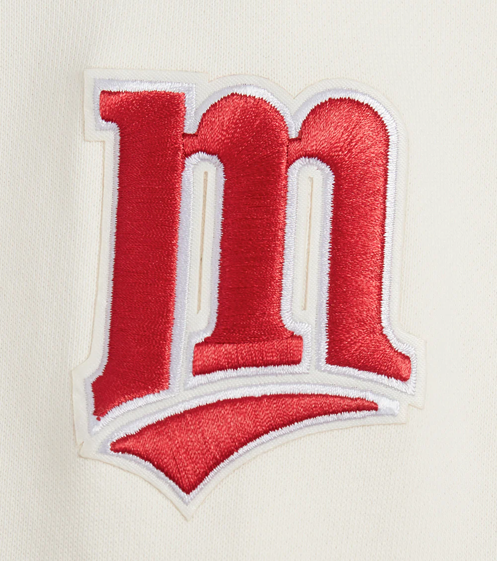MLB MINNESOTA TWINS RETRO CLASSIC WOMEN'S RIB CREWNECK (EGGSHELL/ RED) - Image 5