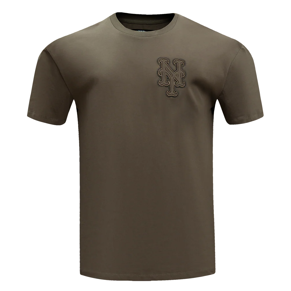 MLB NEW YORK METS NEUTRAL MEN'S DROP SHOULDER TOP (DARK TAUPE)