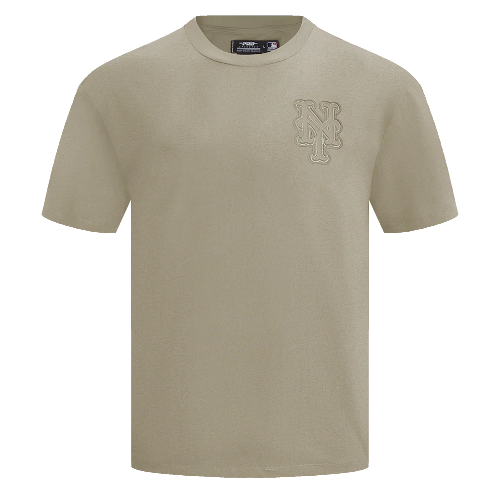 MLB NEW YORK METS NEUTRAL MEN'S DROP SHOULDER TOP (TAUPE)
