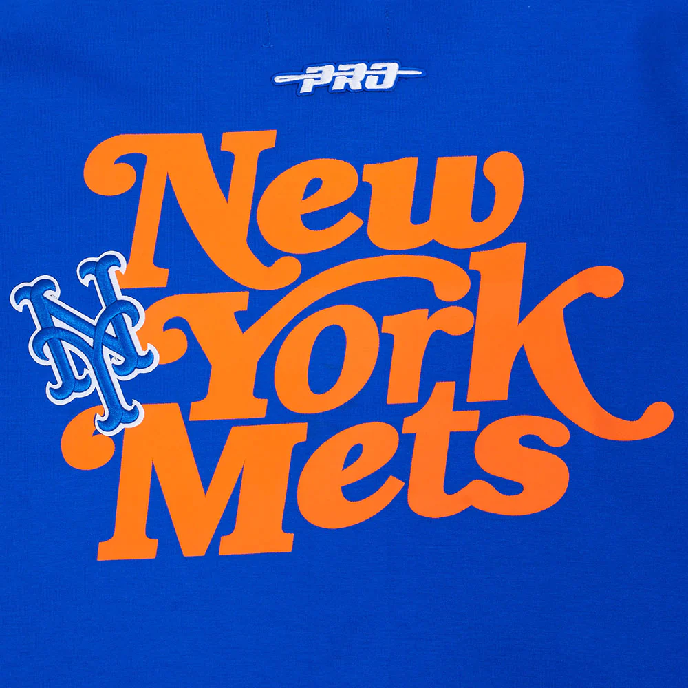MLB NEW YORK METS SOUVENIR MEN'S WARM UP JACKET (ROYAL BLUE/ORANGE) - Image 6